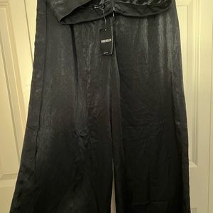 Forever21 Satin wide leg pants NEW